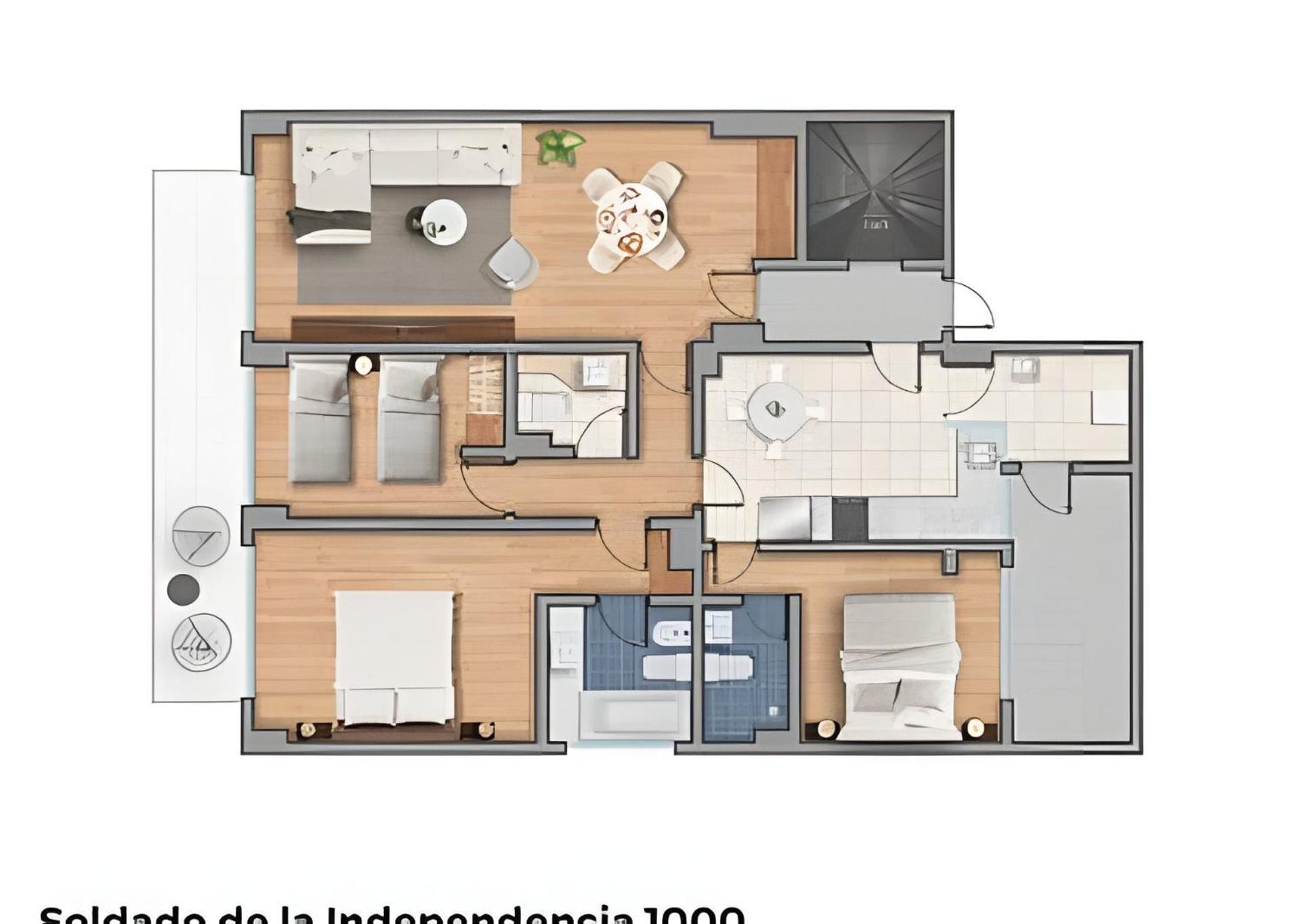 Apartamento Familiar Gran Ubicacion Y Gran Balcon Ciudad Autónoma de Buenos Aires